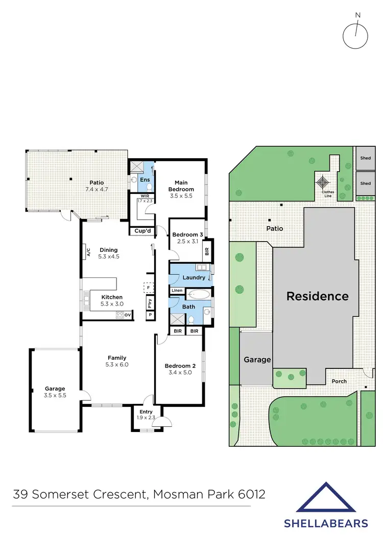 Floorplan of Homely house listing, 39 Somerset Crescent, Mosman Park WA 6012