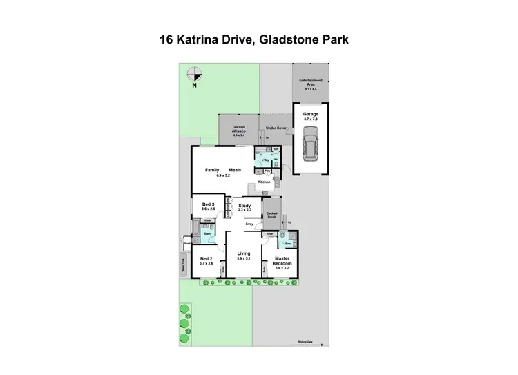 Floorplan of Homely house listing, 16 Katrina Drive, Gladstone Park VIC 3043