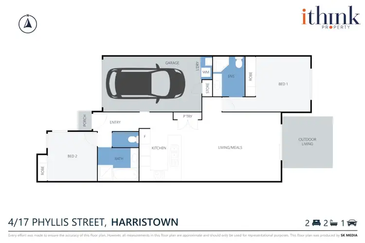 Floorplan of Homely house listing, 4/17 Phyllis Street, Harristown QLD 4350