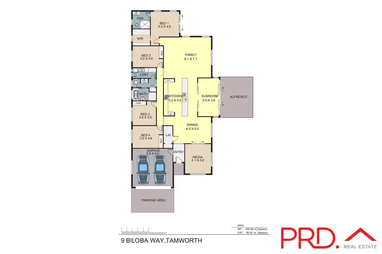 Floorplan of Homely house listing, 9 Biloba Way, Tamworth NSW 2340