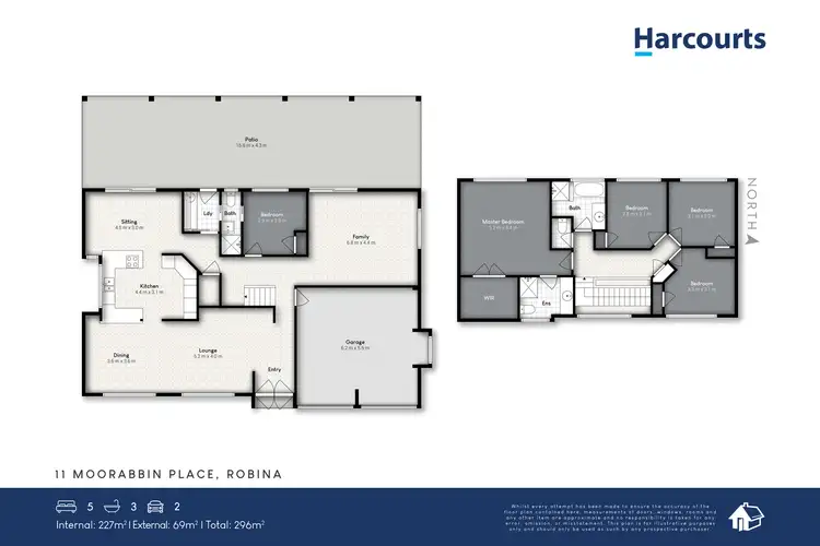 Floorplan of Homely house listing, 11 Moorabbin Place, Robina QLD 4226