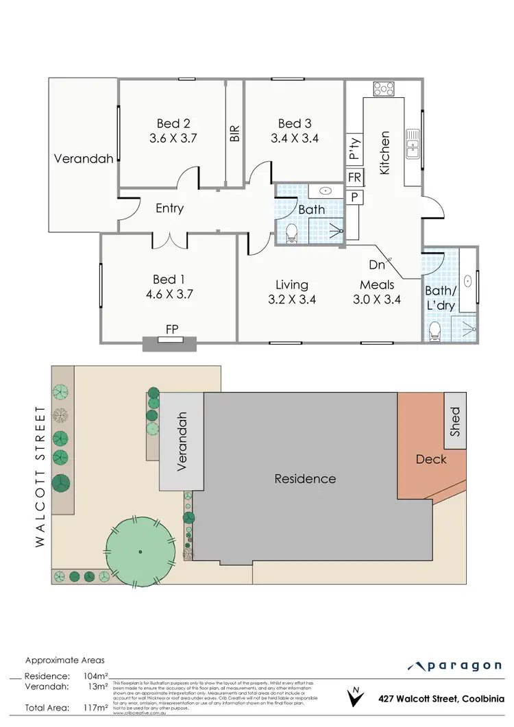 Floorplan of Homely house listing, 427 Walcott Street, North Perth WA 6006