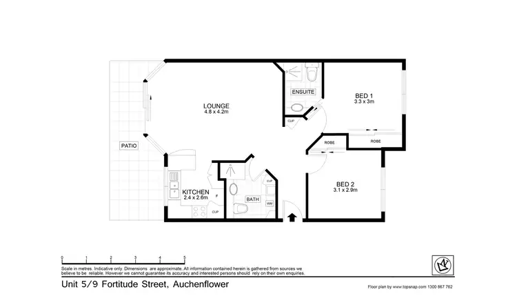Floorplan of Homely house listing, 5/9 Fortitude Street, Auchenflower QLD 4066