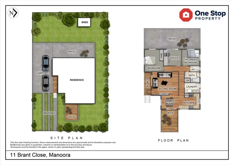 Floorplan of Homely house listing, 11 Brant Close, Manoora QLD 4870