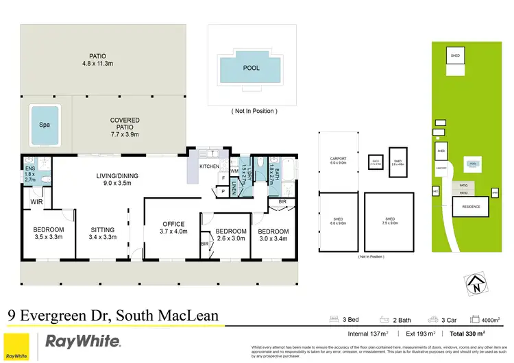 Floorplan of Homely house listing, 9-11 Evergreen Drive, South Maclean QLD 4280