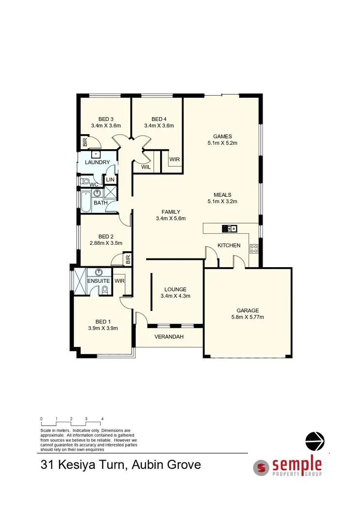 Floorplan of Homely house listing, 31 Kesiya Turn, Aubin Grove WA 6164