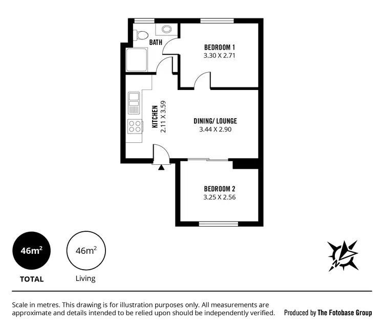Floorplan of Homely unit listing, 21/61 Childers Street, North Adelaide SA 5006