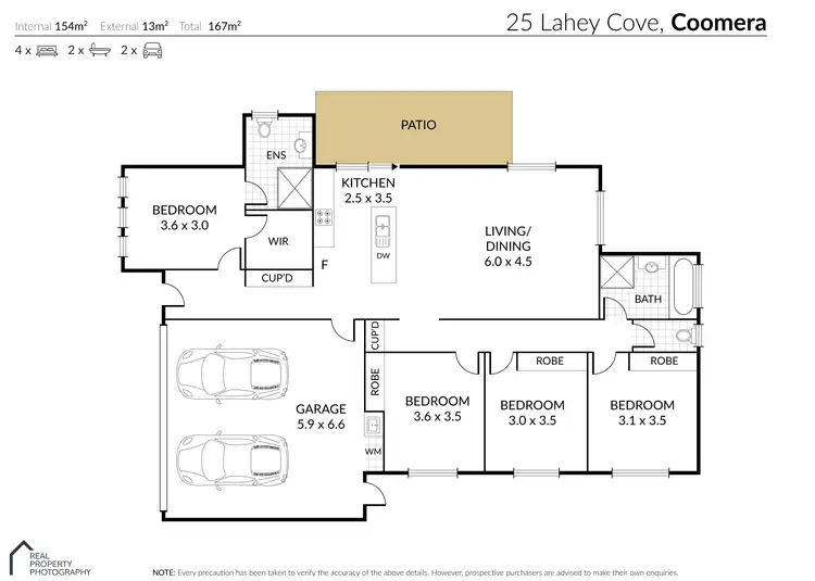 Floorplan of Homely house listing, 25 Lahey Cove, Coomera QLD 4209