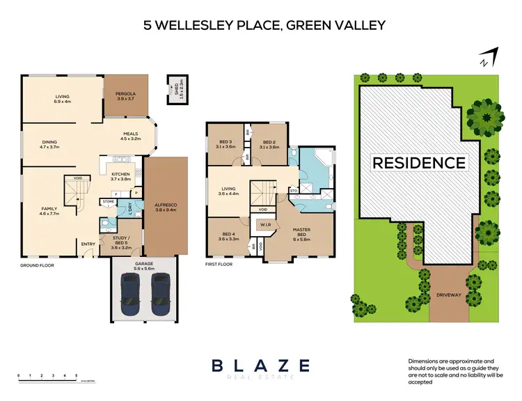 Floorplan of Homely house listing, 5 Wellesley Place, Green Valley NSW 2168