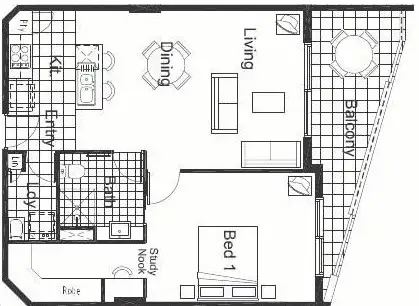 Floorplan of Homely unit listing, 402/392 Hamilton Road, Chermside QLD 4032