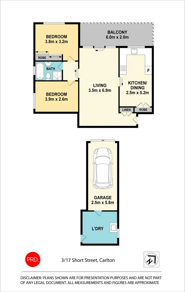 Floorplan of Homely unit listing, 3/17-19 Short Street, Carlton NSW 2218
