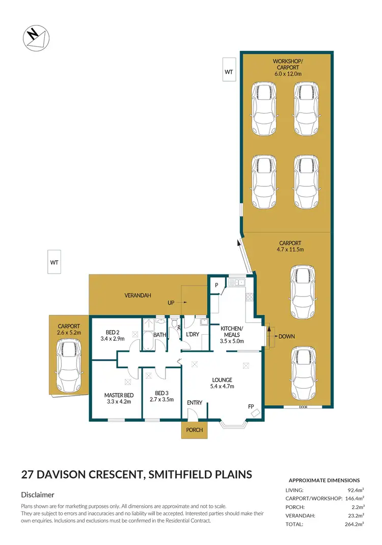 Floorplan of Homely house listing, 27 Davison Crescent, Smithfield Plains SA 5114