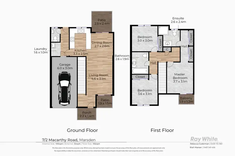 Floorplan of Homely townhouse listing, 7/2-24 Macarthy Road, Marsden QLD 4132
