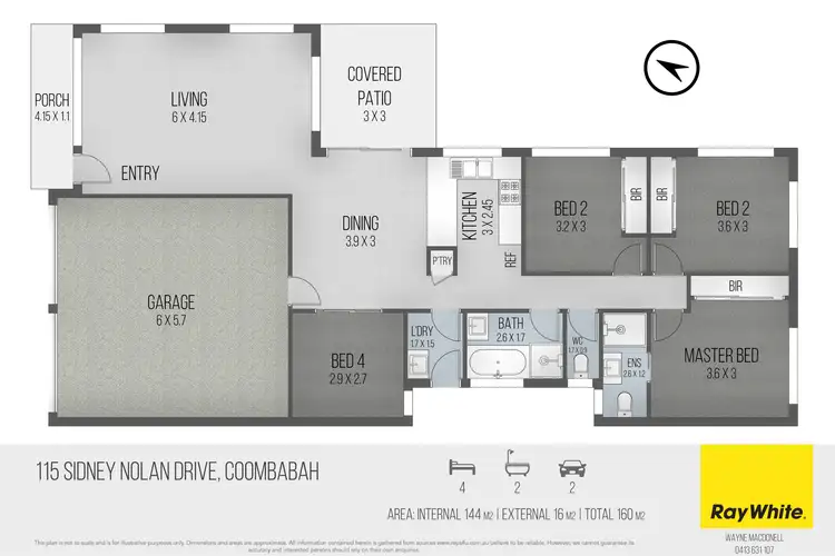 Floorplan of Homely house listing, 115 Sidney Nolan Drive, Coombabah QLD 4216