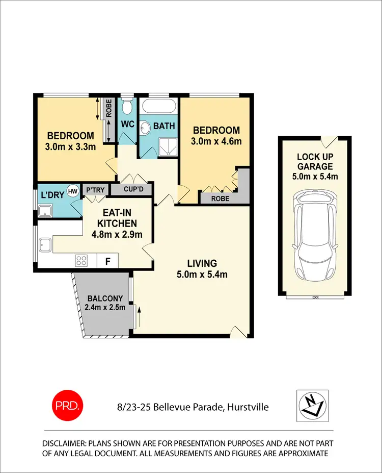 Floorplan of Homely unit listing, 8/23-25 Bellevue Parade, Hurstville NSW 2220