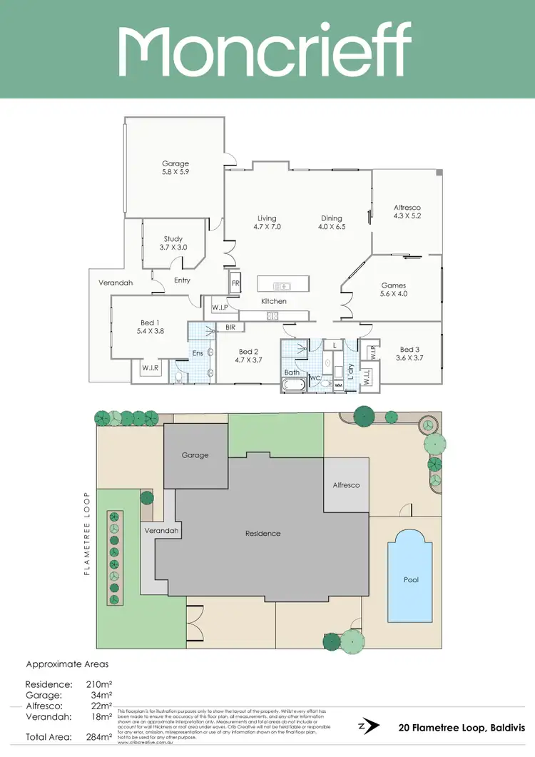 Floorplan of Homely house listing, 20 Flame Tree Loop, Baldivis WA 6171