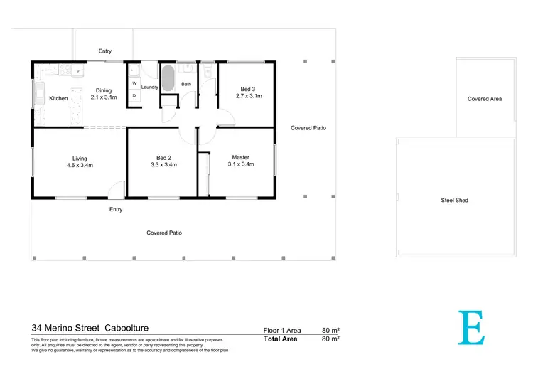 Floorplan of Homely house listing, 34 Merino Street, Caboolture QLD 4510