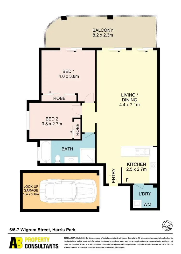 Floorplan of Homely unit listing, 6/5-7 Wigram Street, Harris Park NSW 2150