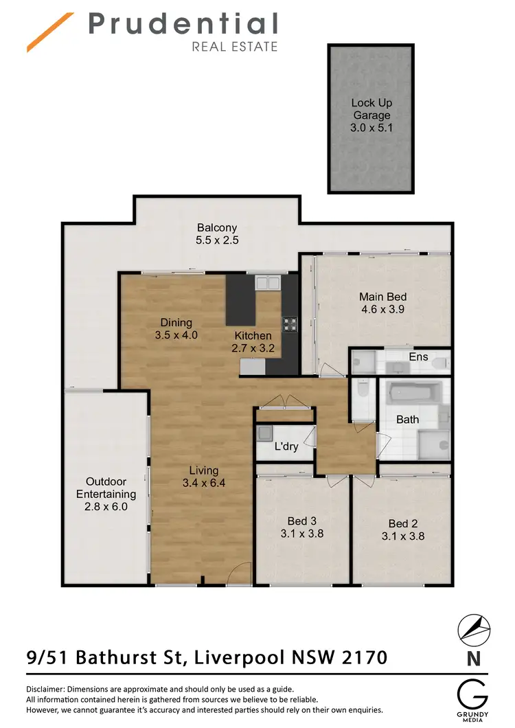 Floorplan of Homely unit listing, 9/51 Bathurst Street,, Liverpool NSW 2170