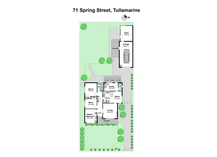 Floorplan of Homely house listing, 71 Spring Street, Tullamarine VIC 3043