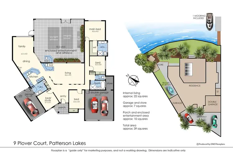 Floorplan of Homely house listing, 9 Plover Court, Patterson Lakes VIC 3197