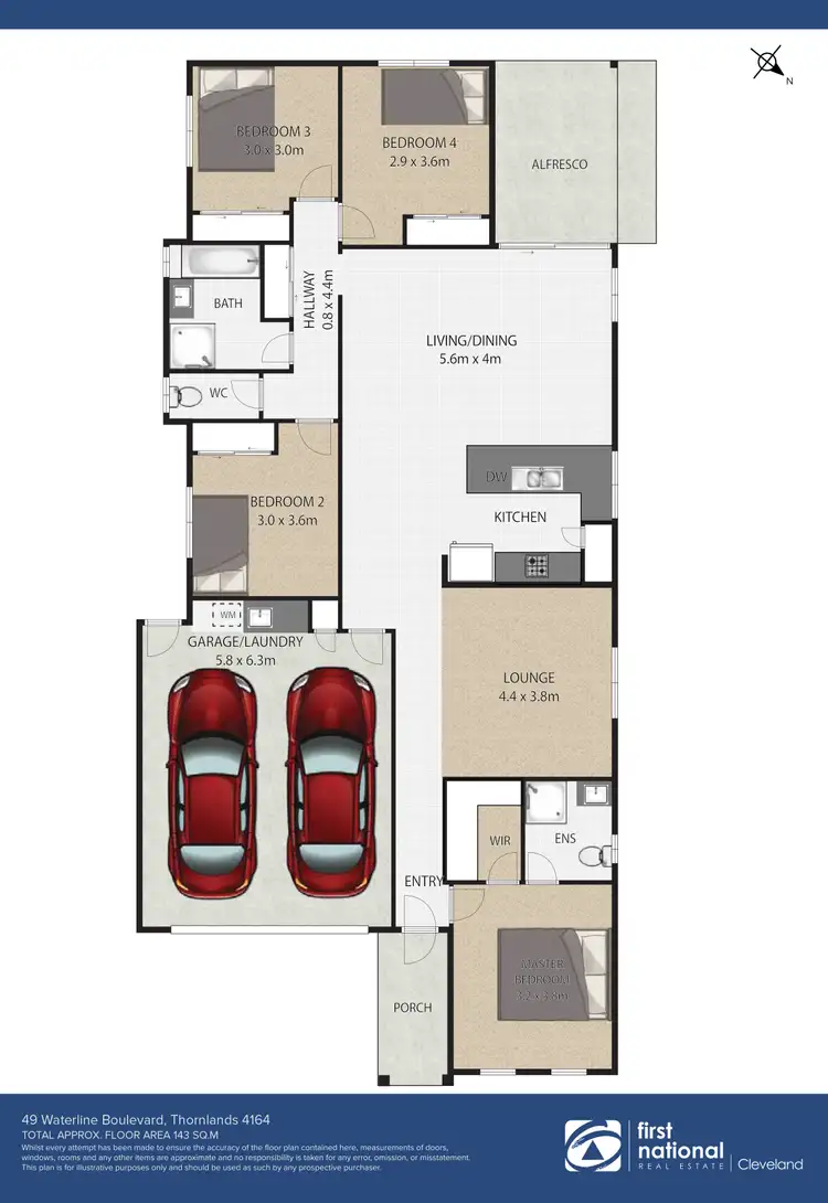 Floorplan of Homely house listing, 49 Waterline Boulevard, Thornlands QLD 4164