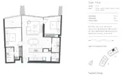 Floorplan of Homely apartment listing, 41003/24 The Lanes Boulevard, Mermaid Waters QLD 4218