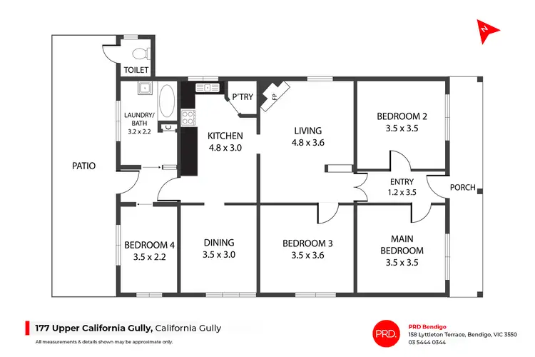 Floorplan of Homely house listing, 177 Upper California Gully Road, California Gully VIC 3556