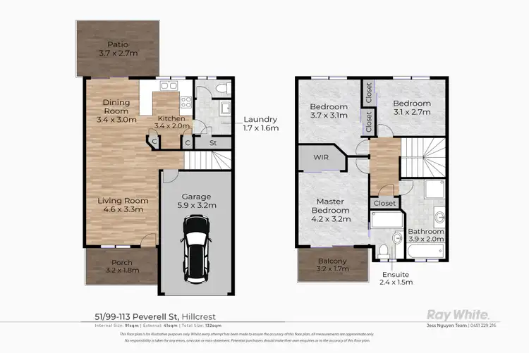 Floorplan of Homely house listing, 51/99-113 Peverell Street, Hillcrest QLD 4118