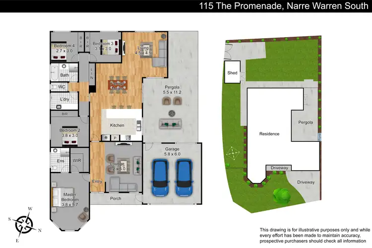 Floorplan of Homely house listing, 115 The Promenade, Narre Warren South VIC 3805
