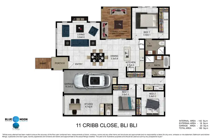 Floorplan of Homely house listing, 11 Cribb Close, Bli Bli QLD 4560