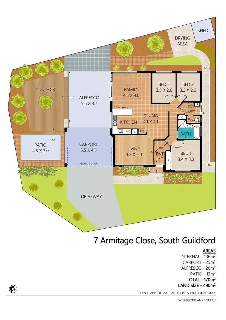 Floorplan of Homely house listing, 7 Armitage Close, South Guildford WA 6055