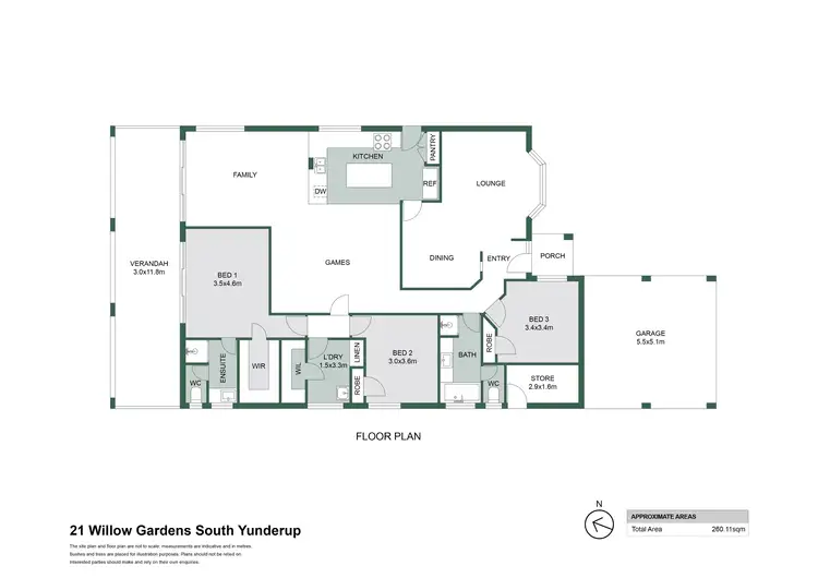Floorplan of Homely house listing, 21 Willow Gardens, South Yunderup WA 6208