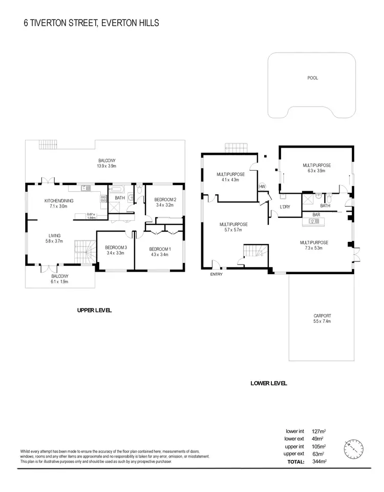 Floorplan of Homely house listing, 6 Tiverton Street, Everton Hills QLD 4053