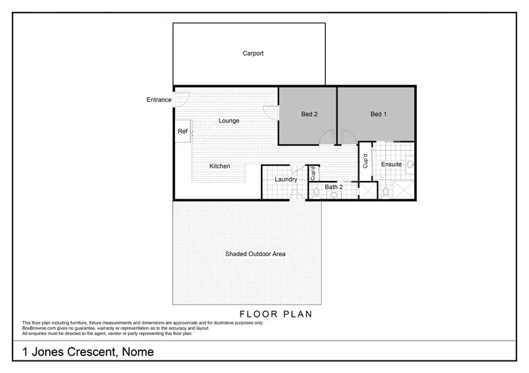Floorplan of Homely house listing, 1 Jones Crescent, Nome QLD 4816