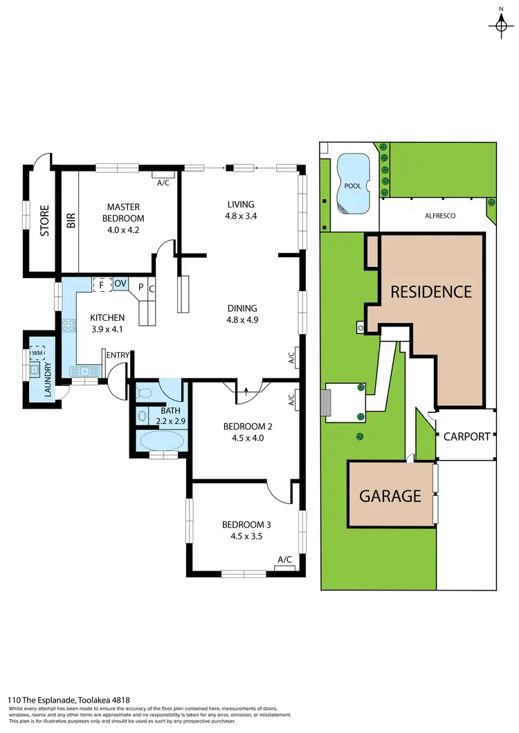 Floorplan of Homely house listing, 110 The Esplanade, Toolakea QLD 4818