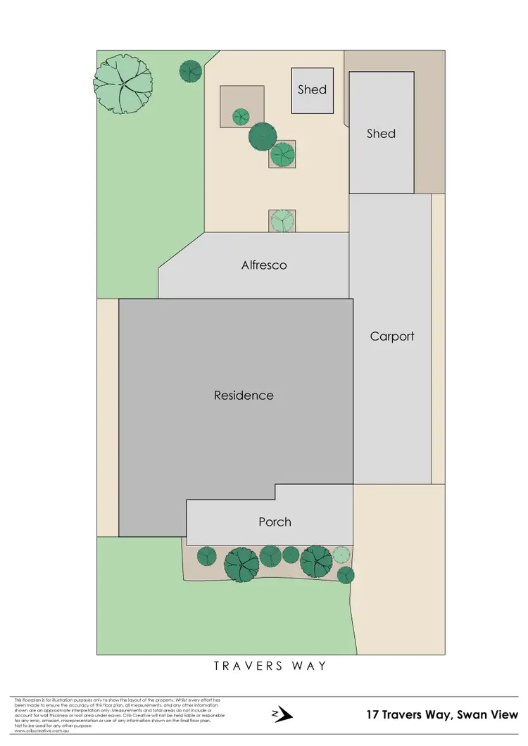 Floorplan of Homely house listing, 17 Travers Way, Swan View WA 6056
