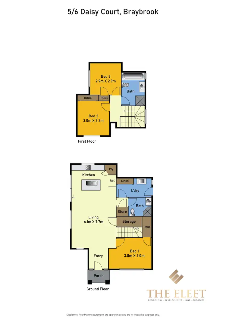 Floorplan of Homely house listing, 5/6 Daisy Court, Braybrook VIC 3019