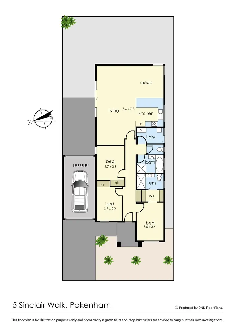 Floorplan of Homely house listing, 5 Sinclair Walk, Pakenham VIC 3810