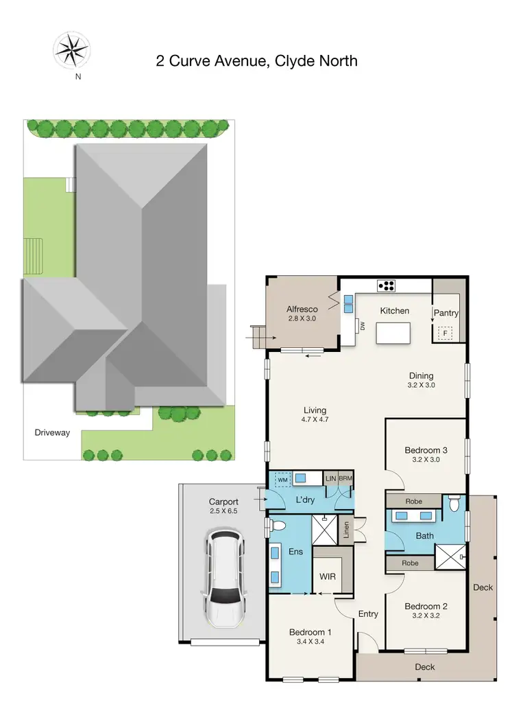Floorplan of Homely house listing, 2 Curve Avenue, Clyde North VIC 3978