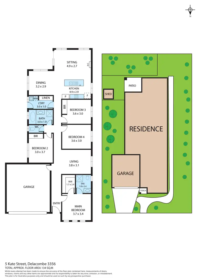 Floorplan of Homely house listing, 5 Kate Street, Winter Valley VIC 3358