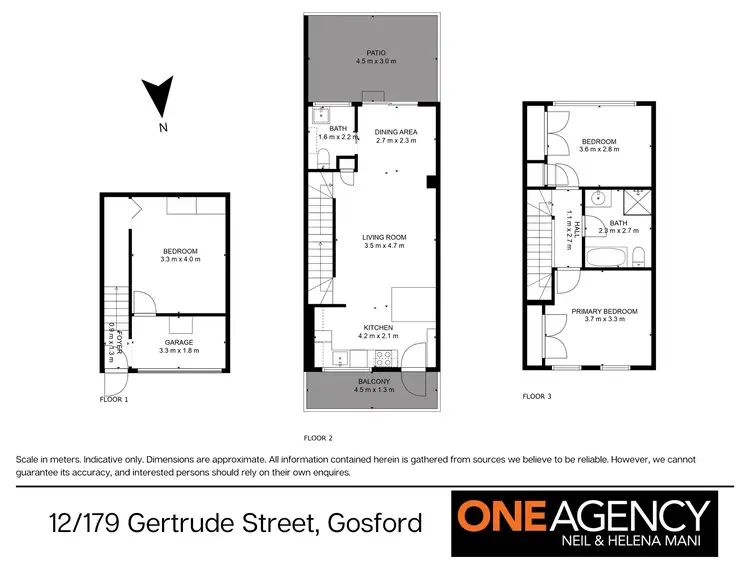 Floorplan of Homely townhouse listing, 12/179 Gertrude Street, Gosford NSW 2250
