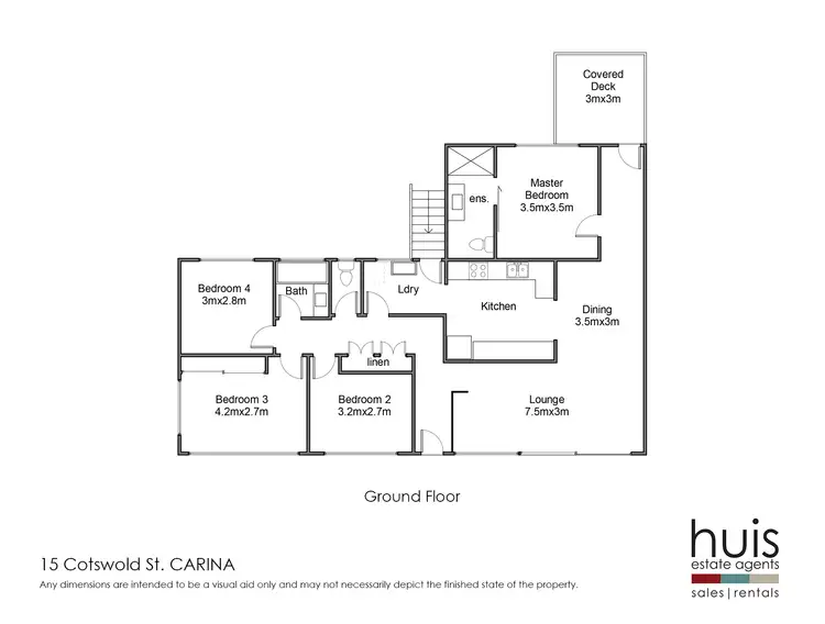 Floorplan of Homely house listing, 15 Cotswold Street, Carina QLD 4152