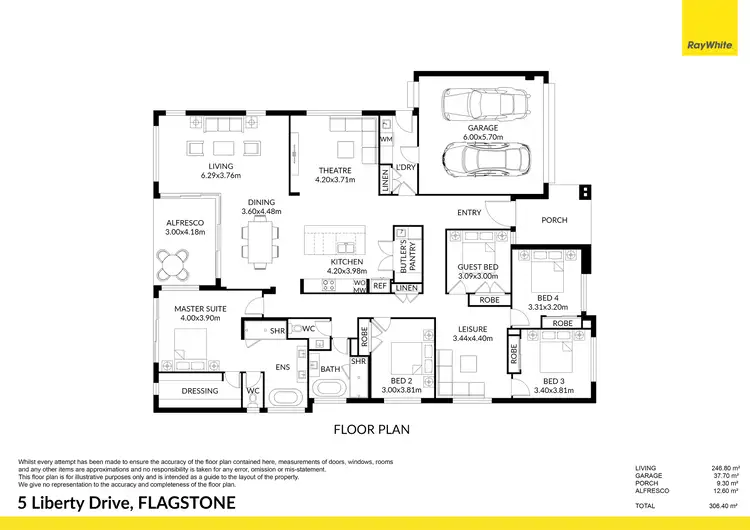 Floorplan of Homely house listing, 5 Liberty Drive, Flagstone QLD 4280