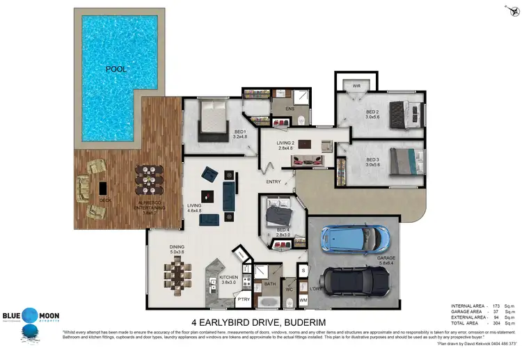 Floorplan of Homely house listing, 4 Earlybird Drive, Buderim QLD 4556