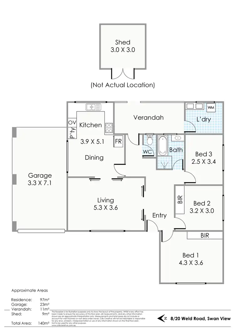 Floorplan of Homely house listing, 8/20 Weld Road, Swan View WA 6056