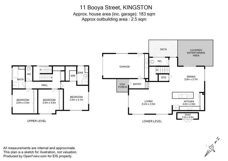 Floorplan of Homely house listing, 11 Booyaa Street, Kingston TAS 7050