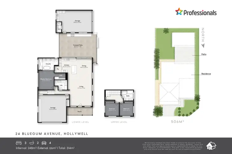 Floorplan of Homely house listing, 24 Bluegum Avenue, Hollywell QLD 4216