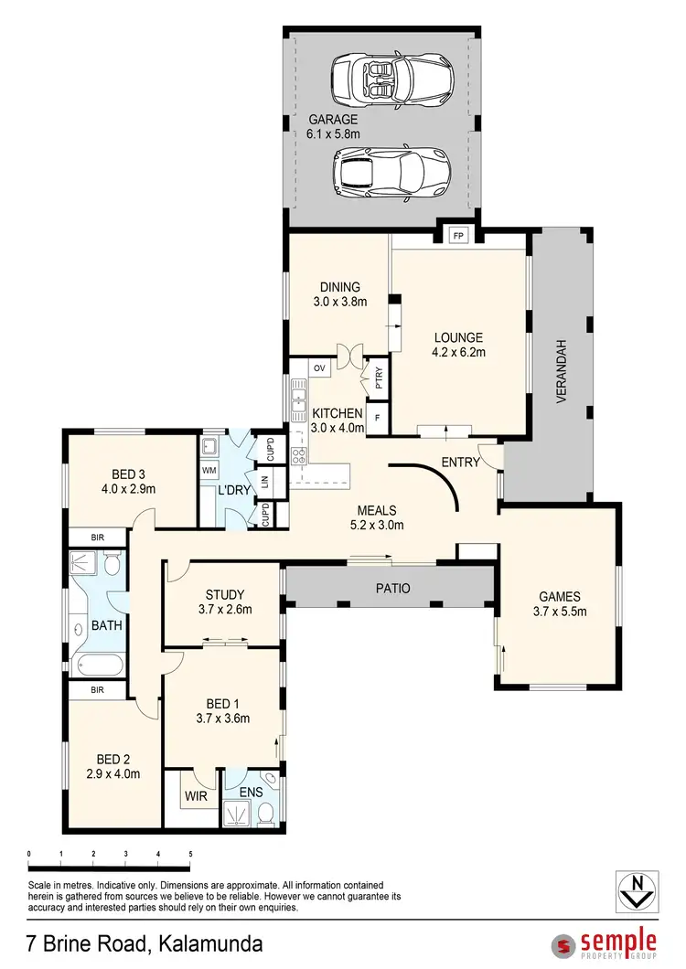 Floorplan of Homely house listing, 7 Brine Road, Kalamunda WA 6076