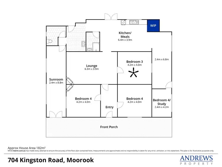 Floorplan of Homely house listing, 704 Kingston Road, Moorook South SA 5332
